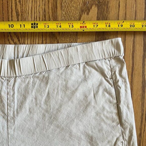 J Jill Linen Stretch Cream Pull On Elastic Waist w/Pockets Pants Women's Size XL - Picture 5 of 8